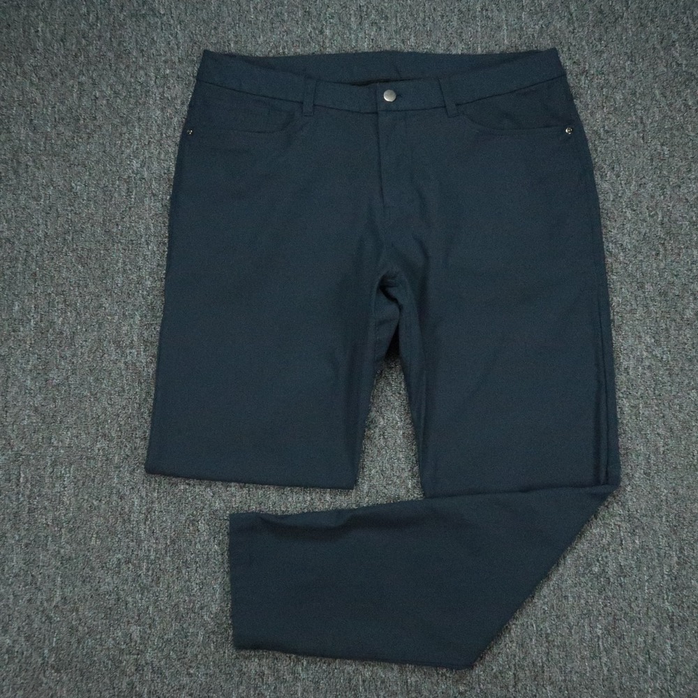 Lululemon Pants Mens 36x32 Blue ABC Slim Fit 5 Pocket Warpstreme Trouser
